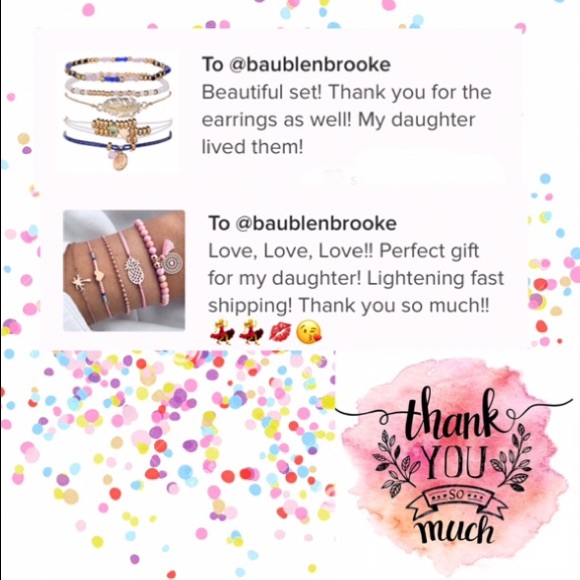 Shell/Heart/Cross/Whale Bracelets, 5-Piece Set - Picture 7 of 8